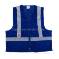 High Visibility Safety Vest ,polyester and cotton fabrics,blue color